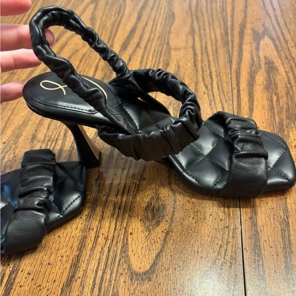 Sam Edelman black sling back sandals size 7 - Picture 2 of 8